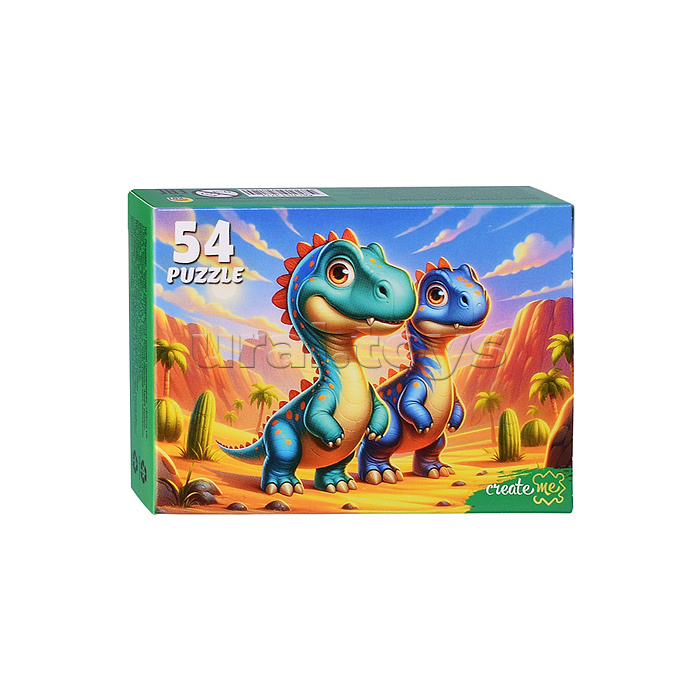 Пазлы 54 "Эпоха динозавров"