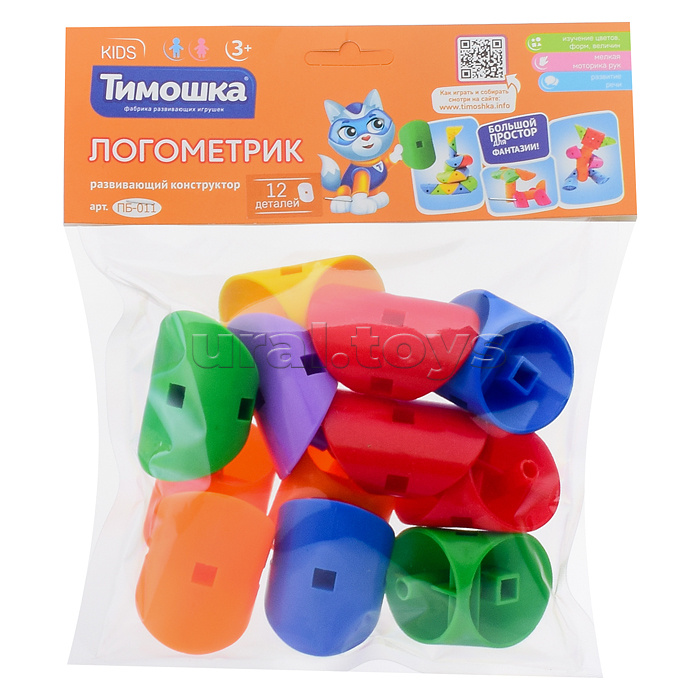 Конструктор «Логометрик» 12 дет.