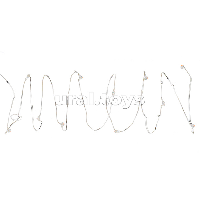 Электрогирлянда Роса 10 м, 100 ламп, USB, цветная