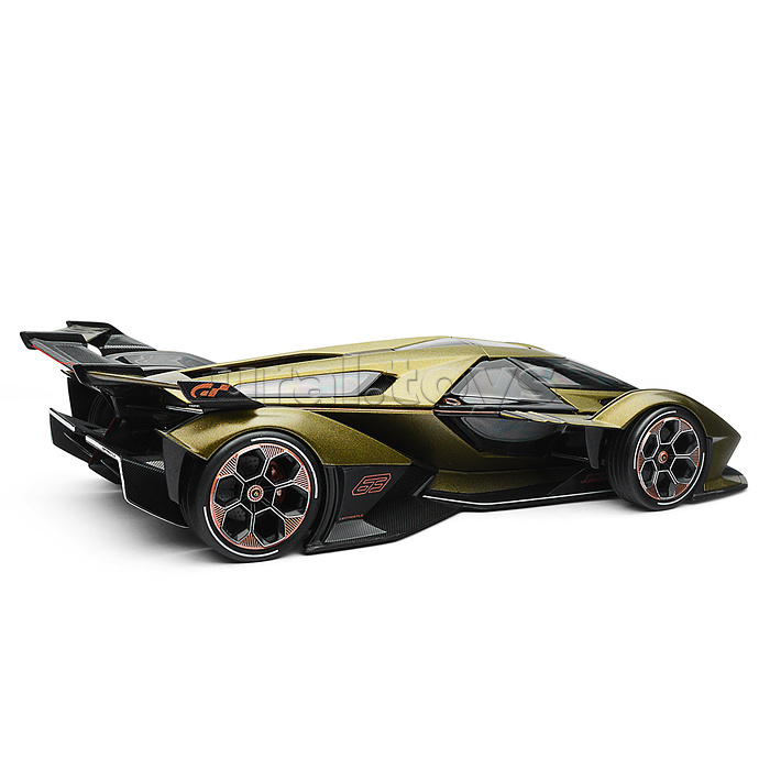 Машинка die-cast Lamborghini V12 Vision Gran Turismo, 1:18, зелёная, Машинка die-cast Lamborghini V12 Vision Gran Turismo, 1:18, зелёная,