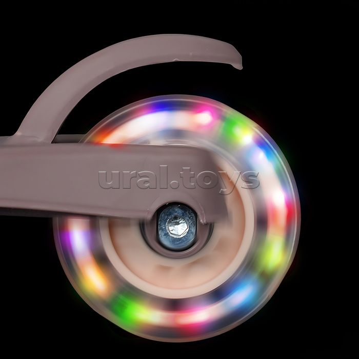 Самокат трёхколёсный ROCKET колёса PU, цвет коричневый