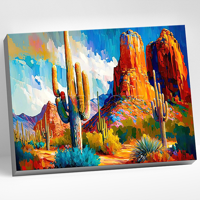 Картина по номерам 40х50 "Каньон в Аризоне" (26 цветов)