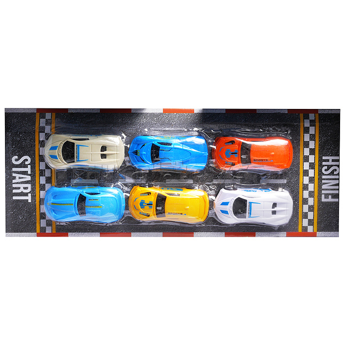 Набор машин "Весёлый автопарк" в коробке