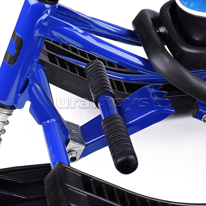 Игрушка Снегокат детский 111 "Mobile" с Т-образным толкателем и колесной базой (Котик на белом квадроцикле)