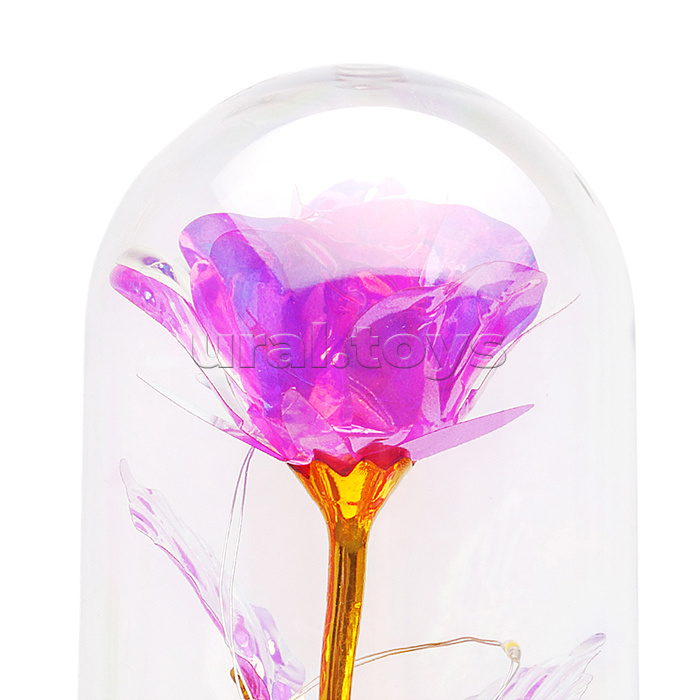 Светильник "Волшебный цветок" в коробке (розовый)