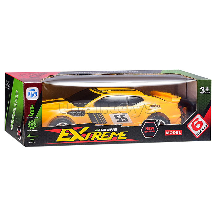 Машина "Эктрим-2" п/у, в коробке (жёлтая, красная)