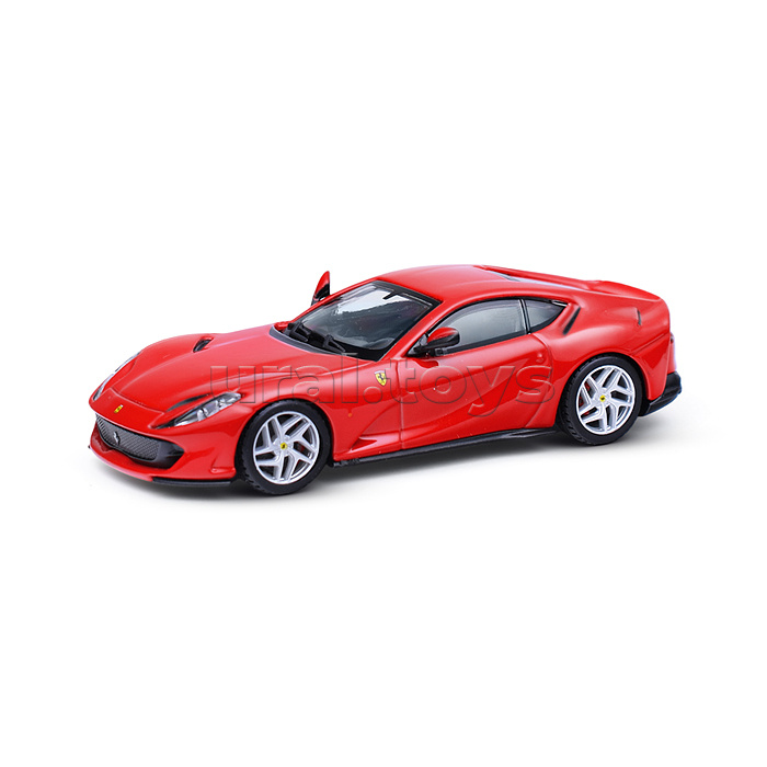 Гоночная машинка die-cast Ferrari - 812 Superfast, 1:43,  красная