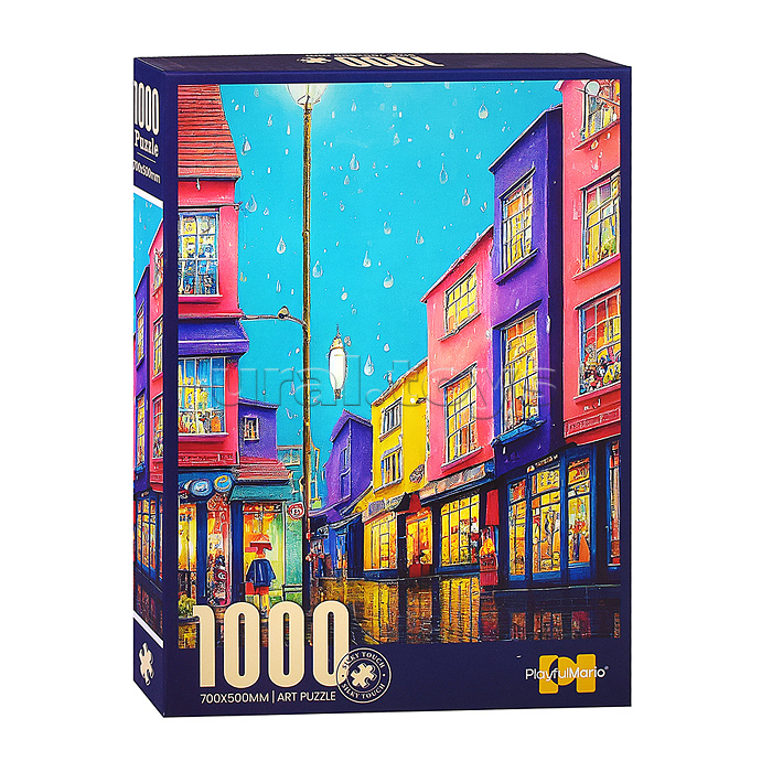 Пазлы "Яркий квартал" (1000 дет.) в коробке
