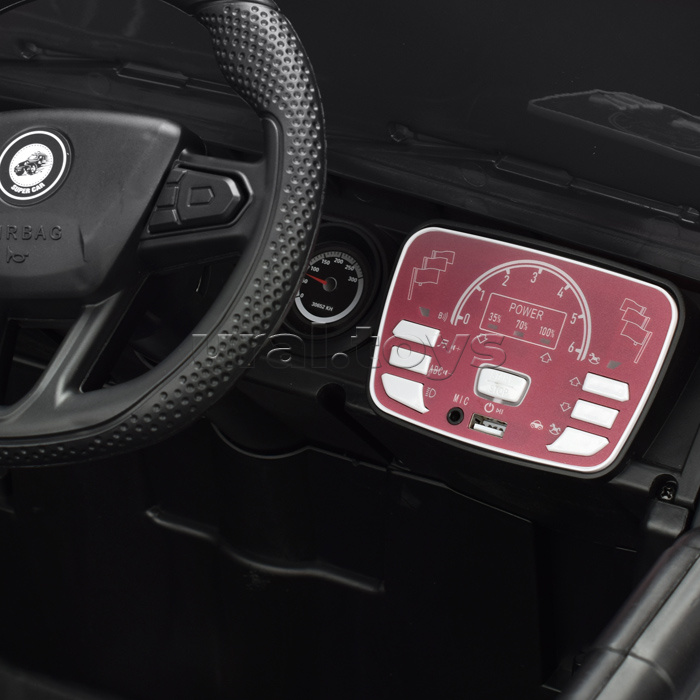 Электромобиль "Крутой водитель" на аккумуляторе, с р/у управлением, в коробке (красный)