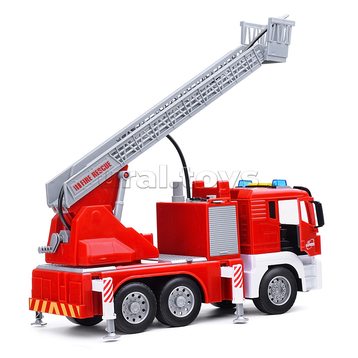 Машина "Пожарная с автолесницей" в коробке