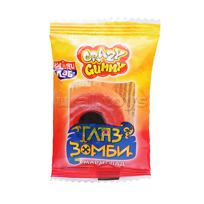 Мармелад "CRAZY GUMMY. Глаз зомби" 10гр*75шт