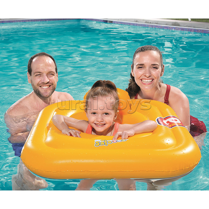 Плотик для плавания Swim Safe, ступень «A», c сиденьем и спинкой, 76 х 76 см, 32050 Bestway