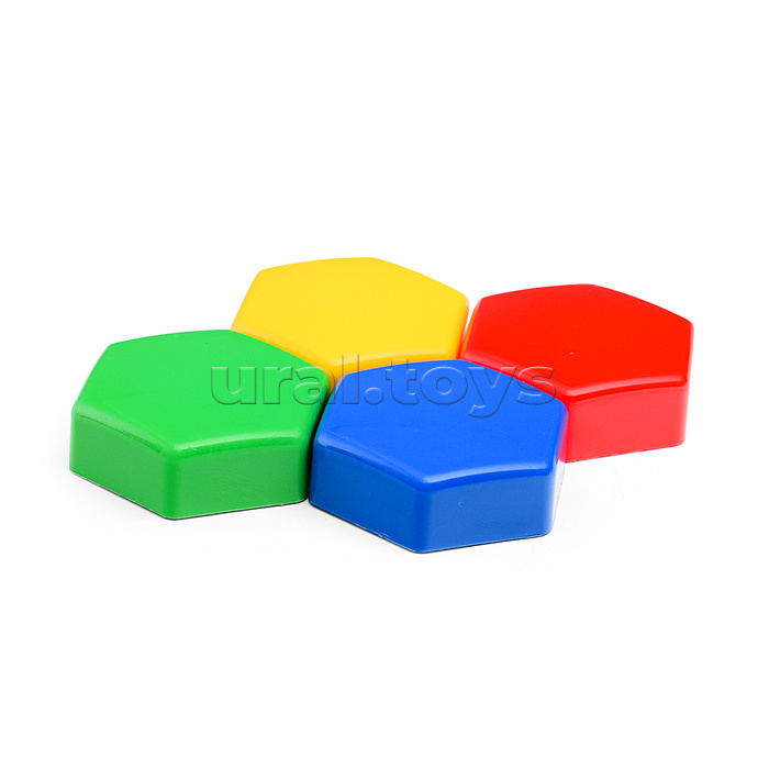 Мозаика для малышей №2 из 120 элементов в фиолетовой коробке