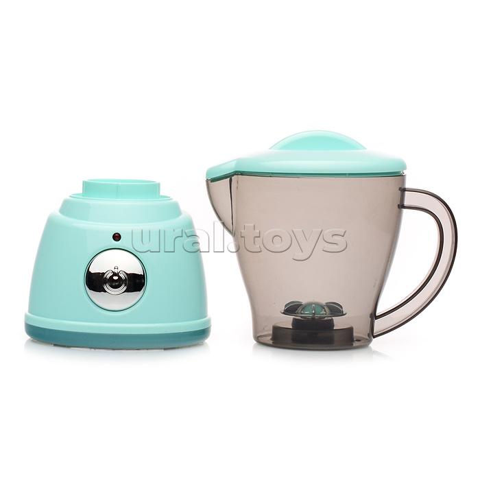 Бытовая техника "Соковыжималка" с набором продуктов, бирюзовый, (свет, звук) в коробке