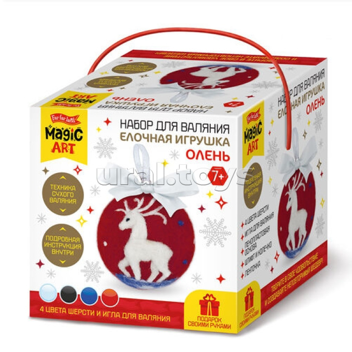 Набор для валяния. Елочная игрушка "Олень" Набор для валяния. Елочная игрушка "Олень"