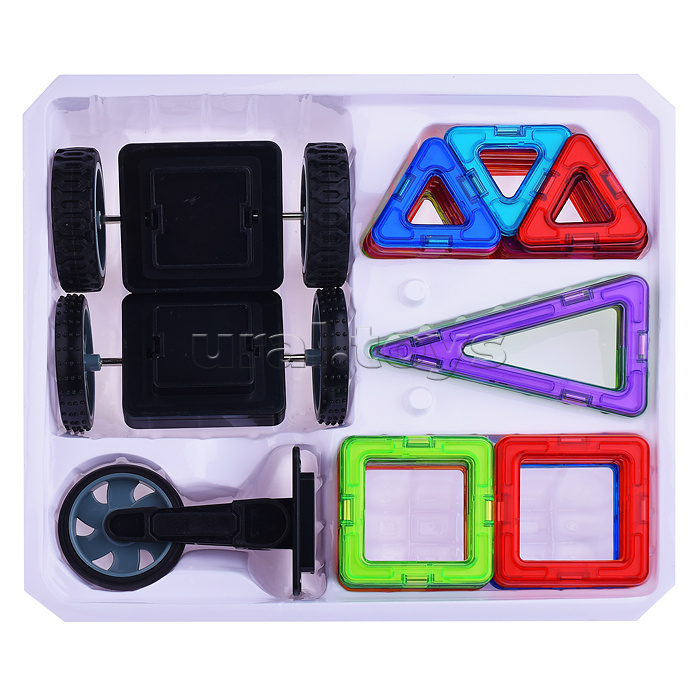 Конструктор магнитный "Цветные магниты" 32 дет., в коробке