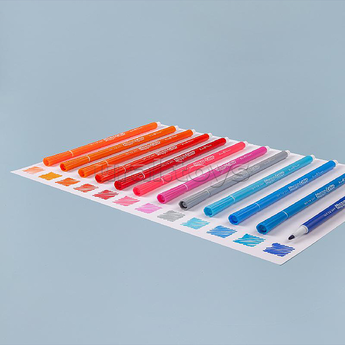 Фломастеры "Happycolor" 24 цв. 4 вида