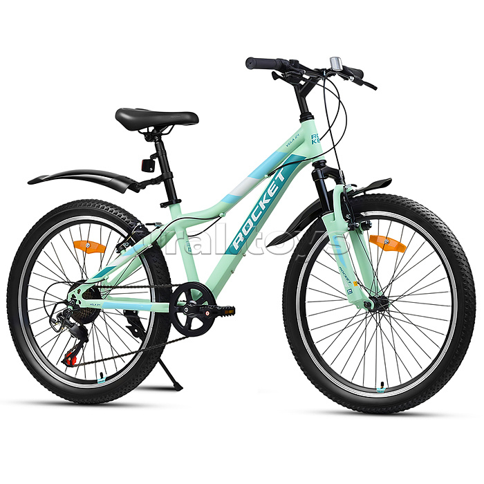 Велосипед 24" Rocket Vela 24 , цвет мятный, размер 13"