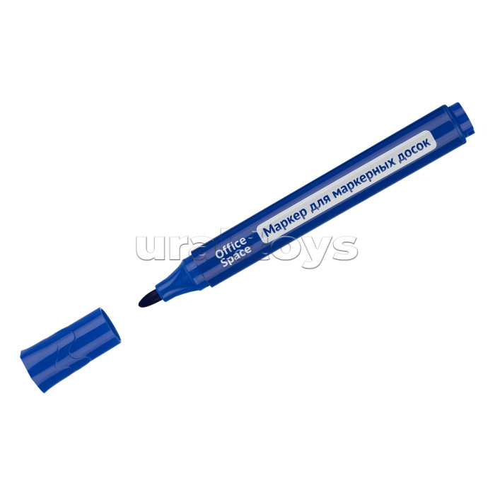 Маркер для белых досок "Bullet" синий, пулевидный, 2,5мм