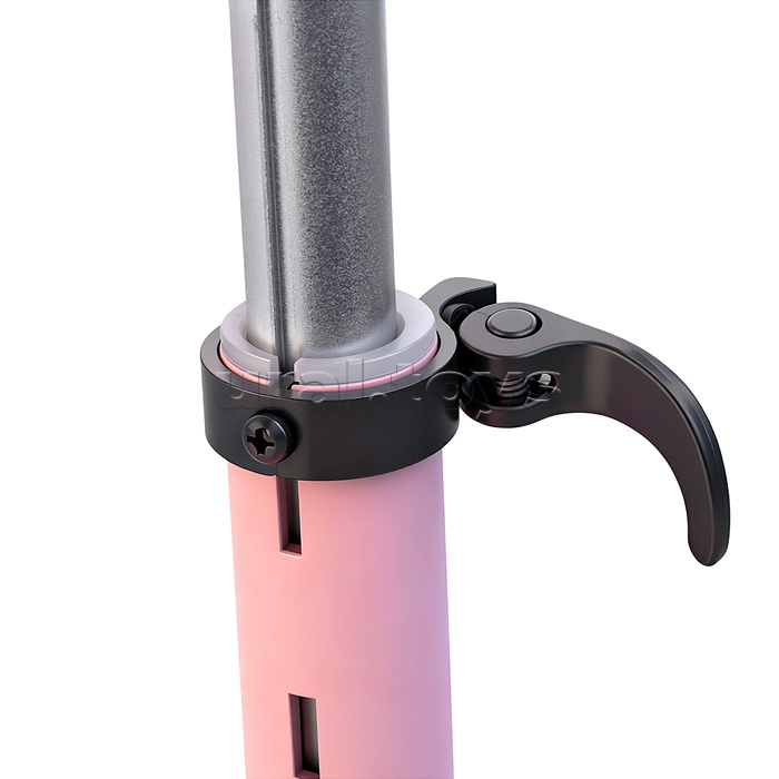 Самокат 3-х колесный ROCKET,колеса PU со светом, цвет розовый