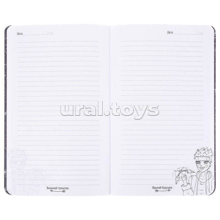 Записная книжка для мальчиков "Бой" (130х210мм, 56л,крепление-скрепка,обложка-Софт тач с выбор.УФ-лаком, блок - линия, в две краски, белый офсет)
