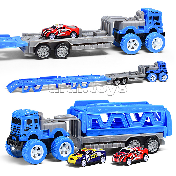 Машина "Перевозчик" (цвет синий) в пакете