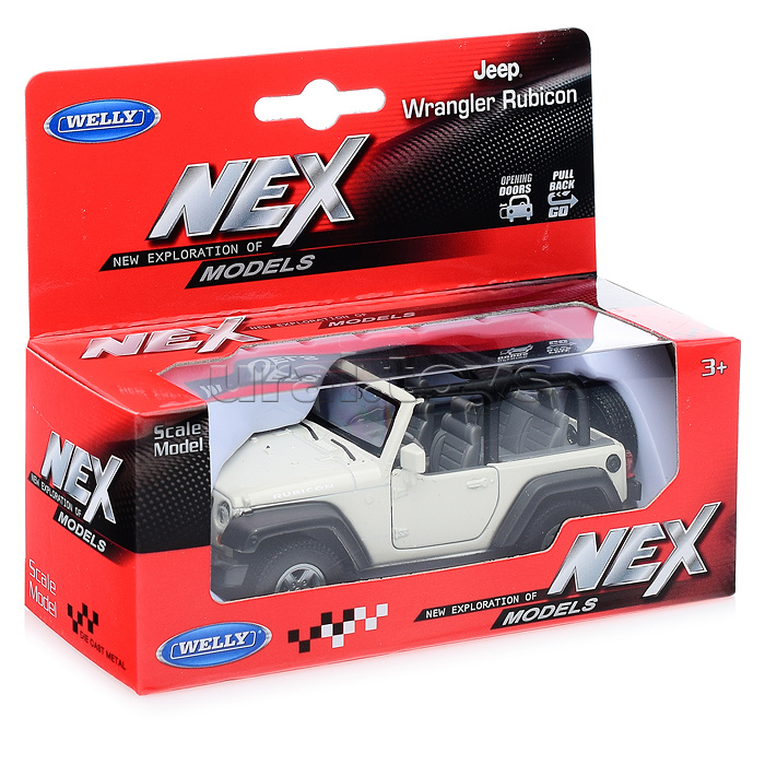 Модель машины 1:34-39 Jeep Wrangler Rubicon