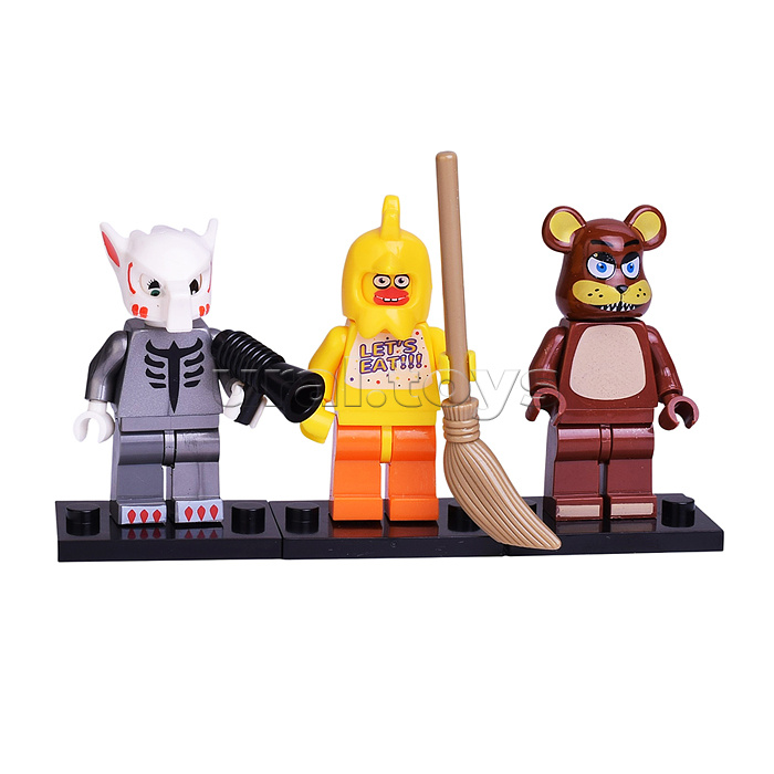 Фигурки для конструктора "МедведьФредди" 6шт