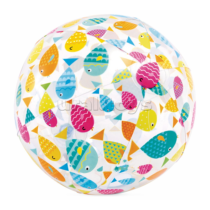 Мяч пляжный "Узоры", d=51 см, от 3 лет, цвета МИКС, 59040NP INTEX