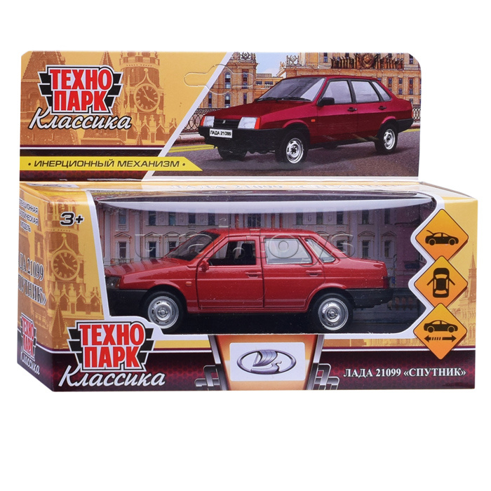 Машина металл LADA-21099 "Спутник" 12 см, (откр., двери, багаж, красный) инерц, в коробке. Машина металл LADA-21099 "Спутник" 12 см, (откр., двери, багаж, красный) инерц, в коробке.