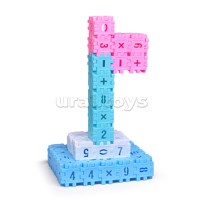 Конструктор "Волшебная тележка" цвет розовый (150дет.)