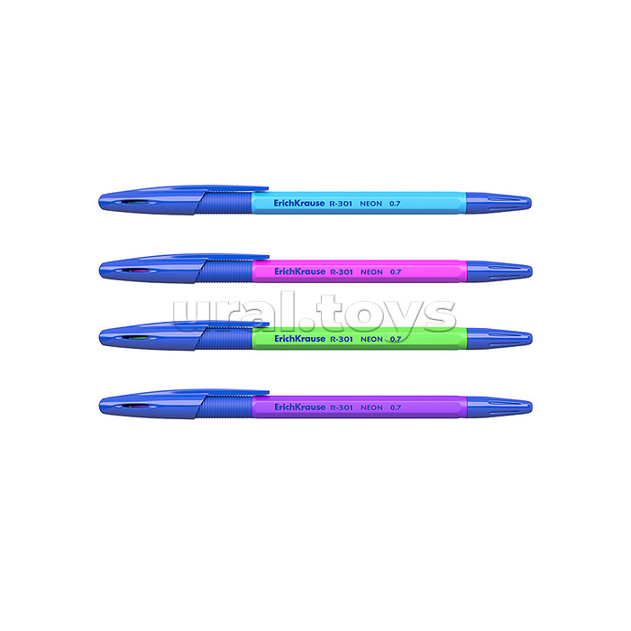 Ручка шариковая R-301 Neon Stick&Grip 0.7, цвет чернил синий Ручка шариковая R-301 Neon Stick&Grip 0.7, цвет чернил синий