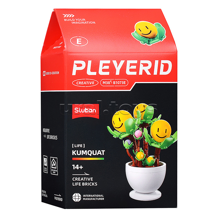 Конструктор "Растение в горшке" в ассортименте, (упак. 6шт.) в коробке