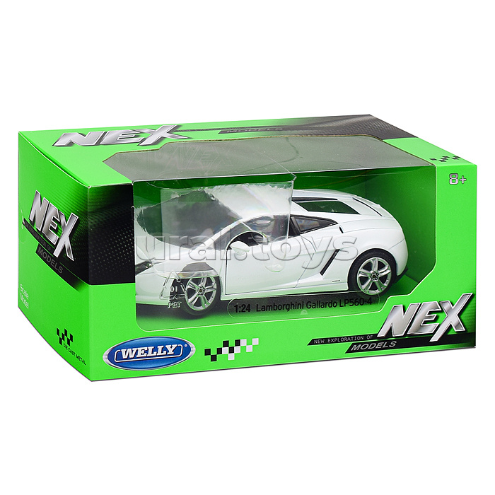 Машинка 1:24 Lamborghini Gallardo LP560-4, белый Машинка 1:24 Lamborghini Gallardo LP560-4, белый