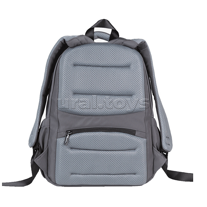 Рюкзак "Zoom. Cool Raccoon"  школьный 38x30x19 см (16 л) 550 г, плотный износостойкий полиэстер с водоотталкивающей пропиткой, 1 отделение на молнии с уплотненным отделением для ноутбука до 15 дюймов и книг, 2 передних отделения на молнии, 1 передний карм