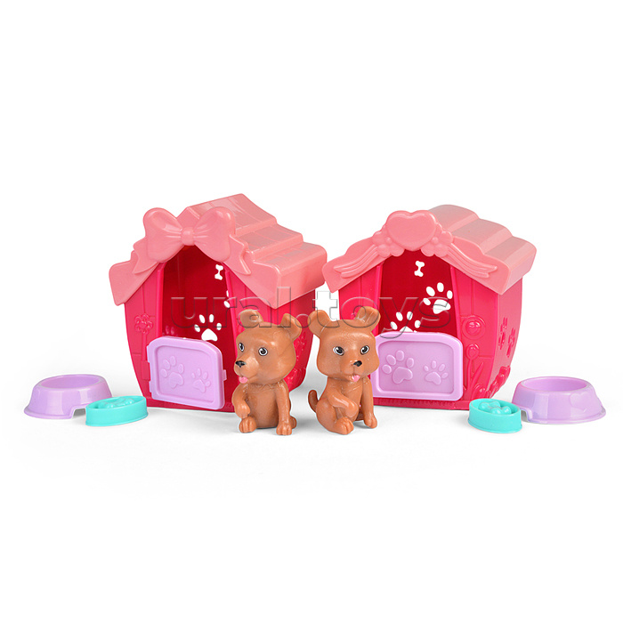 Набор питомцы "Собачки" с аксессуарами, в коробке ( в ассортименте)