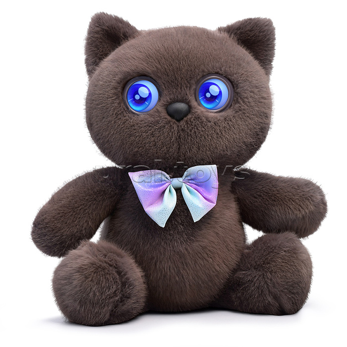 Мягкая игрушка "Котёнок Дымок" интерактивная, в коробке