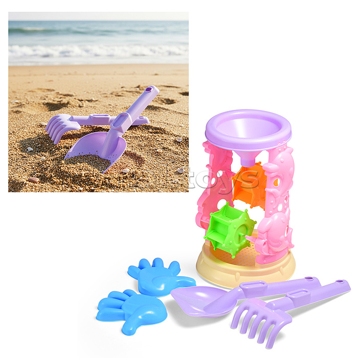 Набор для игры в песке "Заколдованный пляж" в сетке