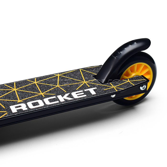 Самокат-снегокат трюковой в коробке (золотой)