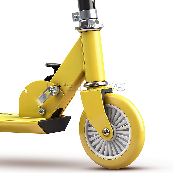 Самокат 2-х колесный ROCKET,колеса PU/ 125 мм, ABEC 7, жёлтый (в пакете)