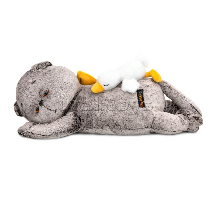 
Кот Басик сонный с Гусиком (пижамница)