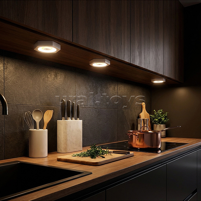 Ночник "Круглый свет" на листе