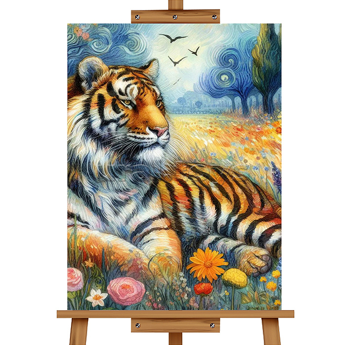 Набор для рисования "Картина по номерам 40*50 см. Тигр"