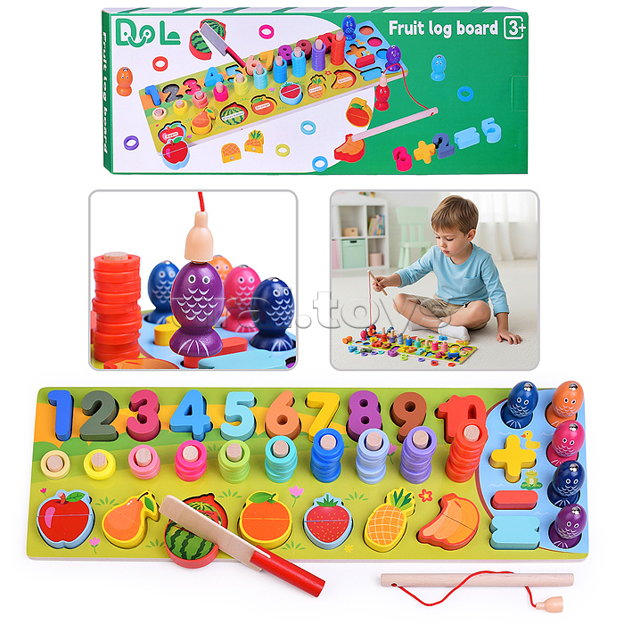 Игра развивающая "Веселая рыбалка - Фруктики"