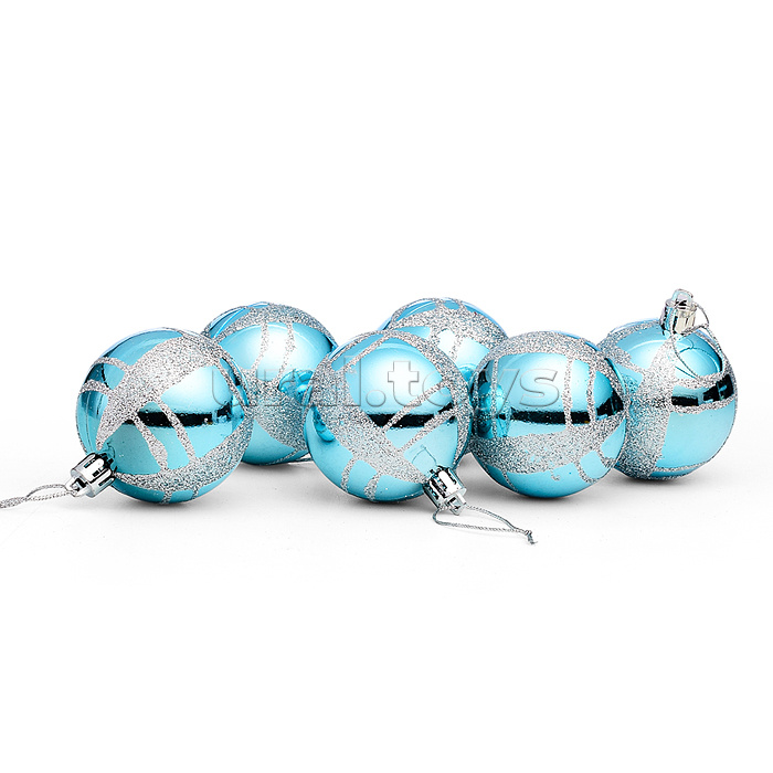 Набор шаров "Льдинка" (6см) в коробке