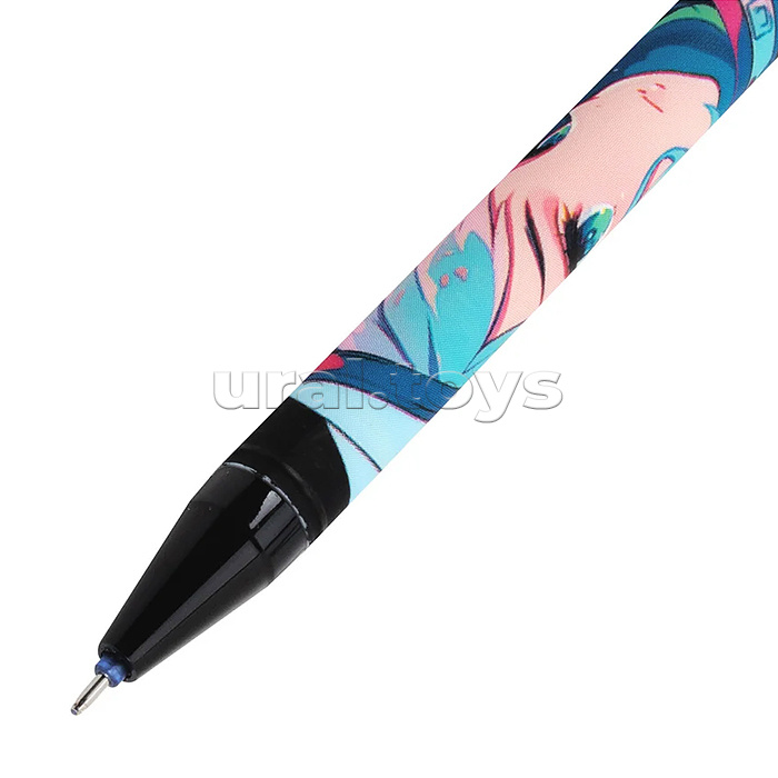 Ручка стираемая гелевая с принтом "Funster" "Anime", синяя, корпус ассорти, игольчатый наконечник 0,5 мм, линия 0,35 мм