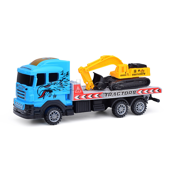 Автовоз "Трансавто" с экскаватором, в пакете