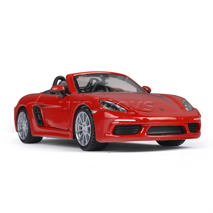 Машинка die-cast Porsche 718 Boxster, 1:32, жёлтая