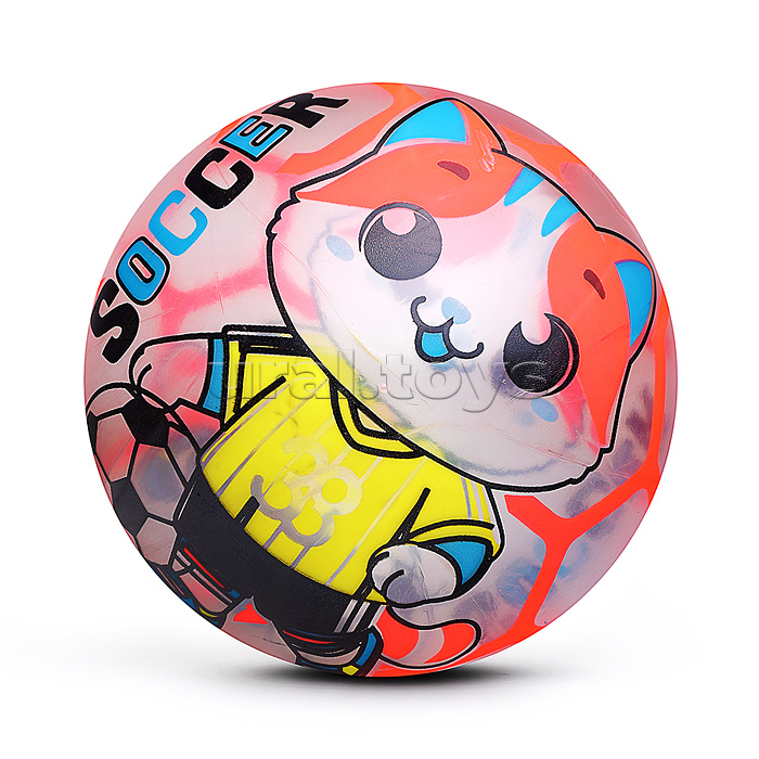 Мяч надувной детский PVC "Забавный енотик" 22см