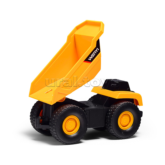 Машина "Бульдозер" с прицепои и катком, 1:32 (свет, звук) в коробке